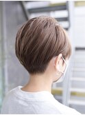 【SHARON】ハイトーンショート/アッシュベージュ/刈り上げ