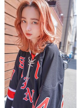 アンジェリカ 広島駅前店(ANGELICA) 【angelica_kyono】くびれレイヤー　韓国風　オレンジベージュ