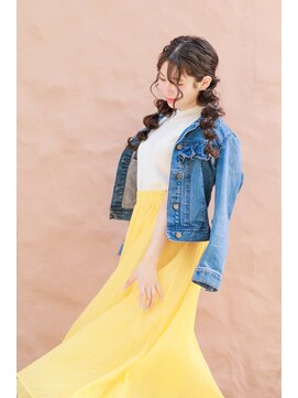 カフェアンドヘアサロン リバーブ(cafe&hair salon re:verb) タマネギツインテールアレンジ