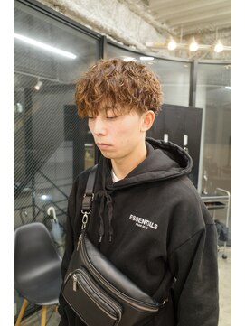 スレイ 西宮(SLAY) 波巻きハイライトアップバングツーブロックマッシュ