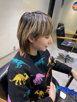 トレス(TRESS) マッシュウルフ ボブウルフ ハイライトカラー