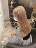 【ハルナ指名限定】ケアブリーチ込ダブルカラー+髪質改善トリートメント
