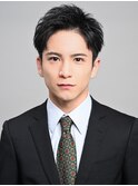 ツーブロ刈り上げ アップバング ビジネスヘア