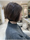 鉄板！ボリュームアップ　ショートボブ40代50代60代