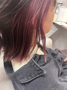 トゥーリ 長崎住吉店(tuuli) ピンク系インナーカラー