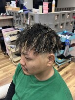 スウェル 西千葉店(Swell)&nbsp;ハイライトフェードツイストスパイラル[西千葉駅/Men's/パーマ]