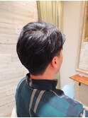 ビジネスシーンでもOKなメンズツーブロックショート！