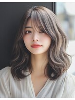 ピーチ バイ ニューヨークニューヨーク(a Peach by NYNY)&nbsp;大人美人小顔ヘルシースタイルふんわりカールショコラアッシュ