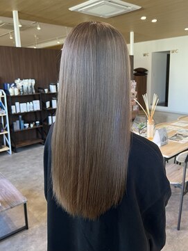 ビスポーク(BESPOKE) ダブルカラーブリーチミルクティーグレージュ