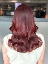 ロング顔周りレイヤー美髪韓国ヘア_ba535663