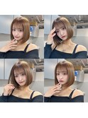 韓国ヘア　2wayバング  レイヤーカット くびれヘア  顔周り