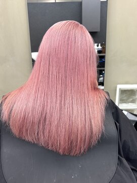 ファビ 渋谷(Fab) くびれヘア/暗めカラー/アプリコットオレンジ/縮毛矯正