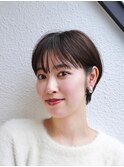 前髪あり大人ショートボブ20代30代40代表参道