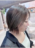 切りっぱなしくびれボブ