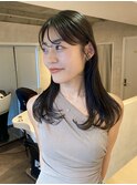 前髪顔まわりカット似合わせブルーブラック