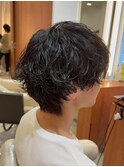 シャドウパーマ/メンズマッシュパーマ/韓国