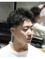 メッツ 原宿(METS) MEN'S/ツイストピンパーマ×スパイキーショート/テーパー