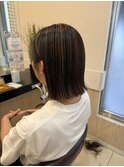 切りっぱなしハイライトカラー