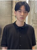 センターパート　ショートセンターパート　シースルーマッシュ
