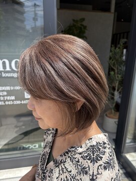 モア ヘアー ラウンジ ハザール 羽沢国大前店(moa hair lounge/ HAZZAR) 大人美人ショートボブ