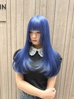 フリーダムガーデン 岡山駅前店(freedom garden)&nbsp;10代20代色気抜群姫カットレイヤー&ビビットブルー
