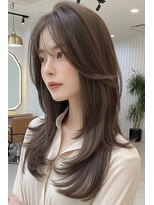 ノイエ 原宿 北参道(NoIE)&nbsp;ハッシュカットシースルーバングフレンチバングレイヤーカット