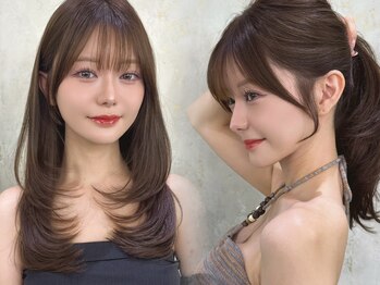 Moalana 名古屋 栄/髪質改善/縮毛矯正/レイヤー【モアラナ】の写真/髪質改善トリートメントで美しいレイヤー◎大切なお顔まわりお任せください[栄/髪質改善/名古屋]