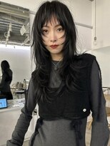 フィルムス 横浜(FILMS+) ひし形レイヤーボブハッシュ/顔周り/オリーブベージュ/横浜+