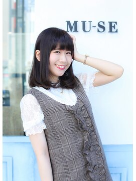 ミューズ 新瑞橋店(MUSE) ストレートスタイル　ラベンダーアッシュ