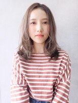 エンクス(enx)&nbsp;グレージュ 無造作カールのヘルシーレイヤー 【鶴ヶ峰 美容室】