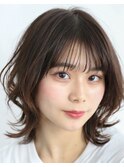 毛先パーマの大人かわいいルーズミディ2 田原佐知子