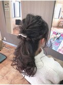 ハーフアップセット