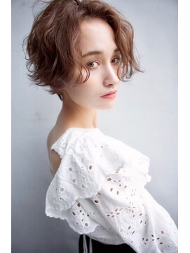 クレドガーデン 浦和店(CRED GARDEN) 愛い エアリーウェーブ前髪なしショートボブ20代30代40代n4