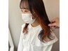 【リピート】【耳上ブリーチ0~1回】イヤリングカラー+全体カラー¥13700