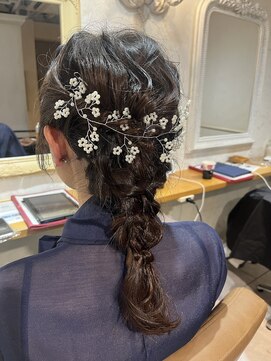 ラボヌール ヘアー エクラ(La Bonheur hair eclat) 編み下ろしヘアセット