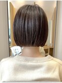 新宿 地毛風ストレート 前下がりボブ 切りっぱなしボブ ミニボブ