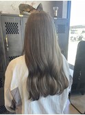 オリーブベージュ大人可愛い透明感立体感×なみなみウェーブ