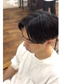 メンズ ナチュラルセンターパート