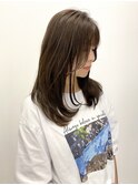 小顔レイヤーカット/ミディアムレイヤー/レイヤーロング