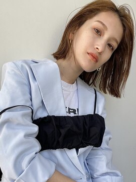 ベル 銀座5丁目店(Belle) ぱつっとラインの切りっぱなしボブ【銀座】