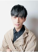 韓国マッシュナチュラルニュアンスパーマツーブロックショート