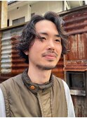 メンズミディアムニュアンスパーマウェーブパーマメンズパーマ