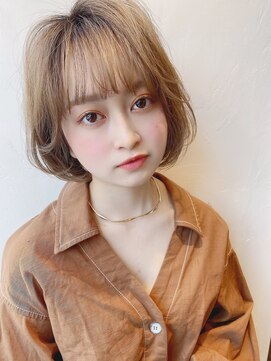 ジーニ(GENIE) 20代30代大人可愛い前髪顔周り似合わせカット大人レイヤー