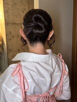 【徳岡】タイトヘア　シンプルアレンジ　モードヘアセット