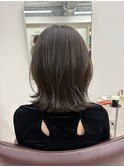 大人かわいいエギョモリ ミルクティーブラウン ひし形シルエット