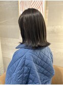 外ハネ/切りっぱなし/艶カラー