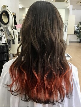 ヘアースタジオブランシェ 新川店(hair studio branche) 狐カラーロングスタイル