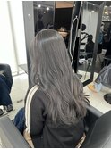 ★ブリーチなしダブルカラー透明感暗めアッシュグレージュカラー