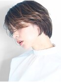 ショート・ボブ/白髪ぼかし/ハイライト/絶壁解消/30代/40代/50代