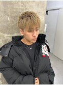 波巻きツイストスパイラルパーマ/フェザーパーマ/眉毛/メンズ